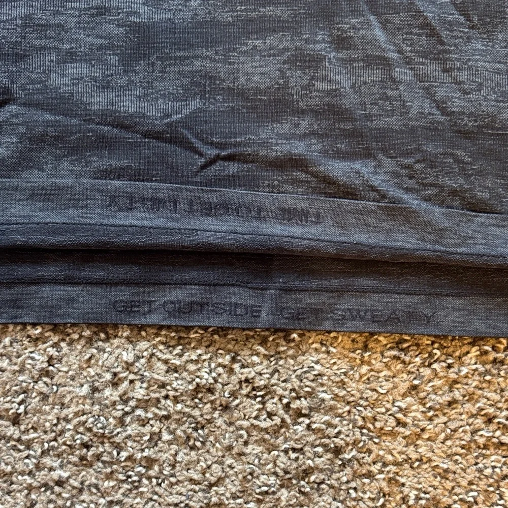 Men's Lululemon Army Pattern Dark Gray T-Shirt Large